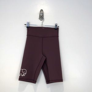 ivory ella SZ X SMALL spandex shorts plum new